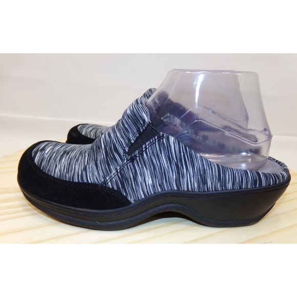 Softwalk Womens Alcon Clogs Mules Lightweight Slip On Black White Size 8.5N - Picture 1 of 8